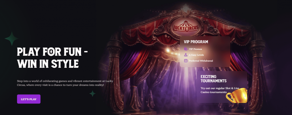 lucky circus casino login